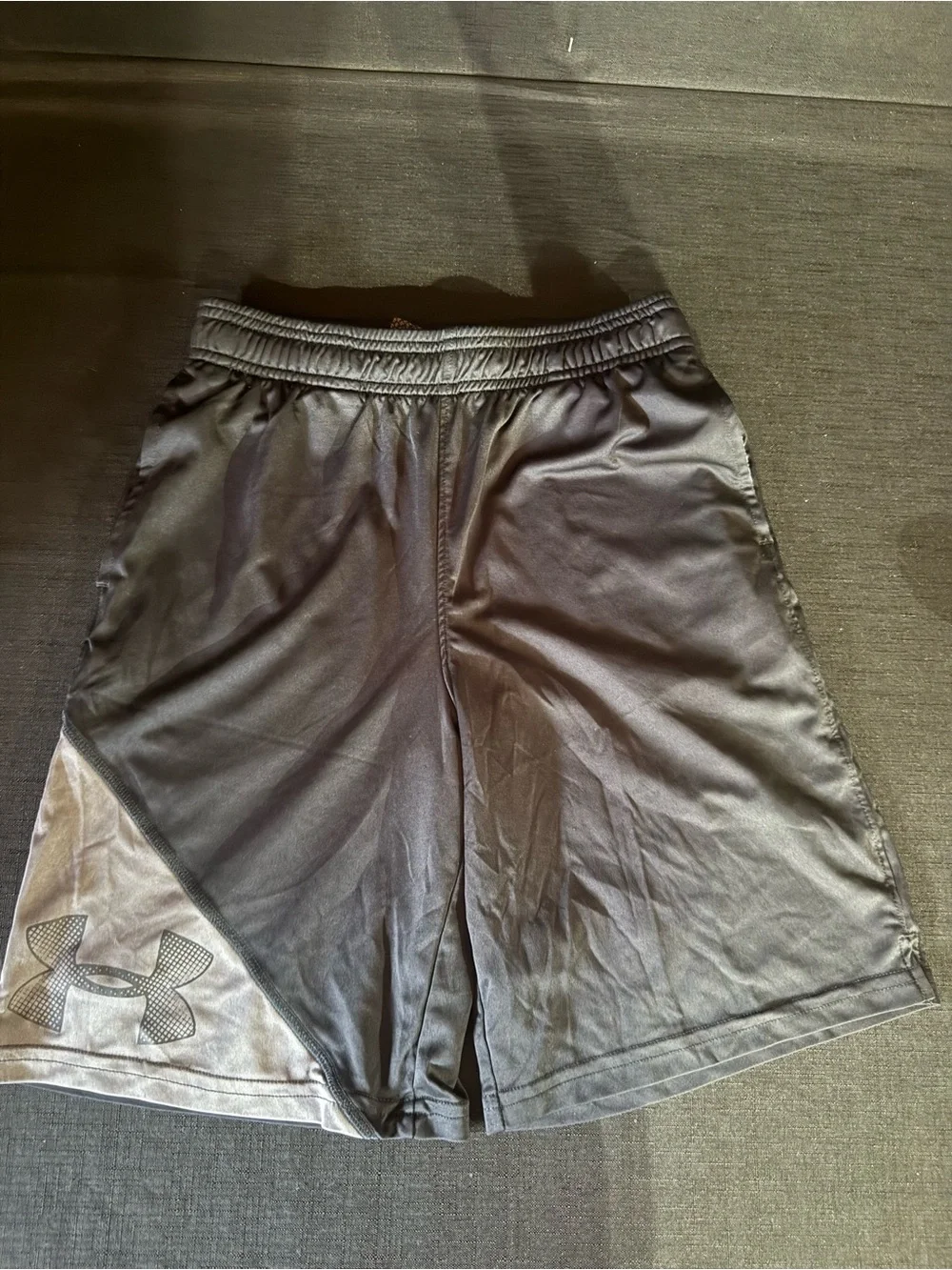 Under Armour Men's Black Athletic Training Shorts with Logo
